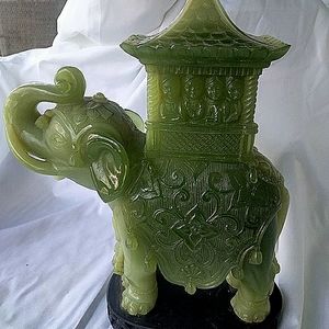 Antique Jade elephant rare over 100 years old
